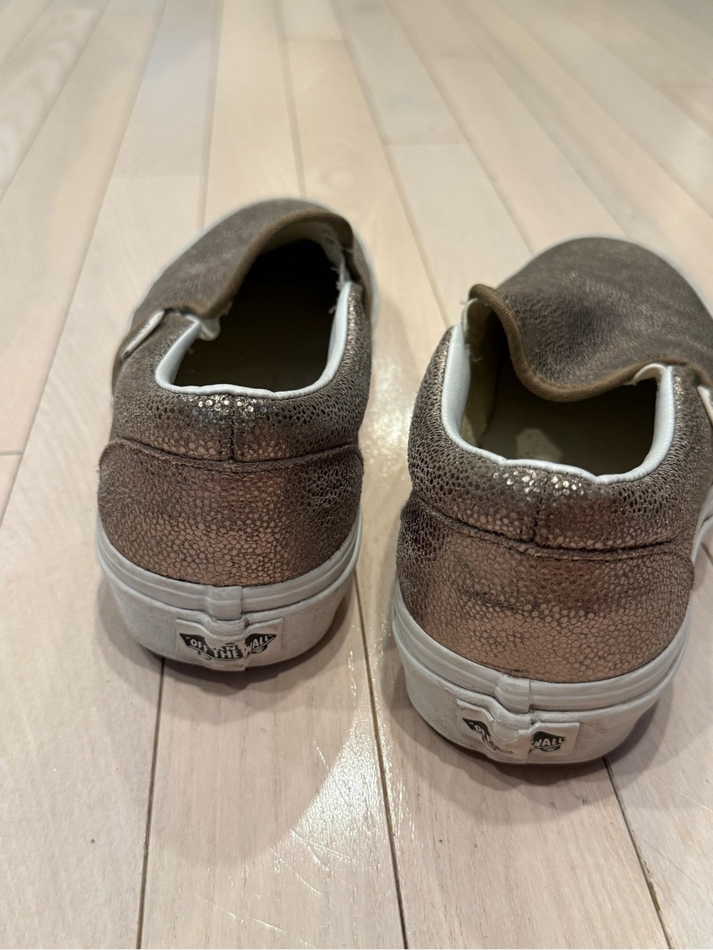 Vintage Vans Metallic Slip-On Sneakers - Picture 4 of 4